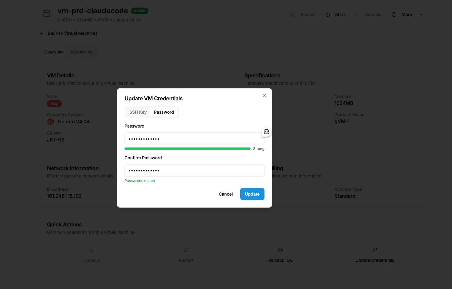 Cara Mengubah SSH Key Menjadi Password qVM