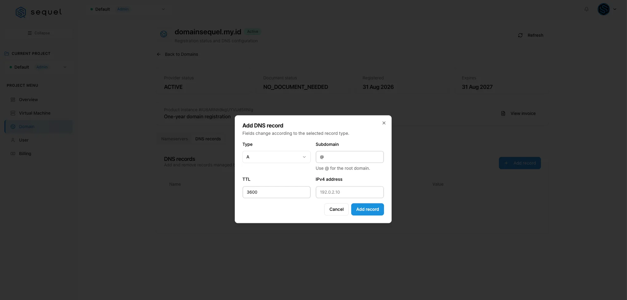 tambah-dns-record