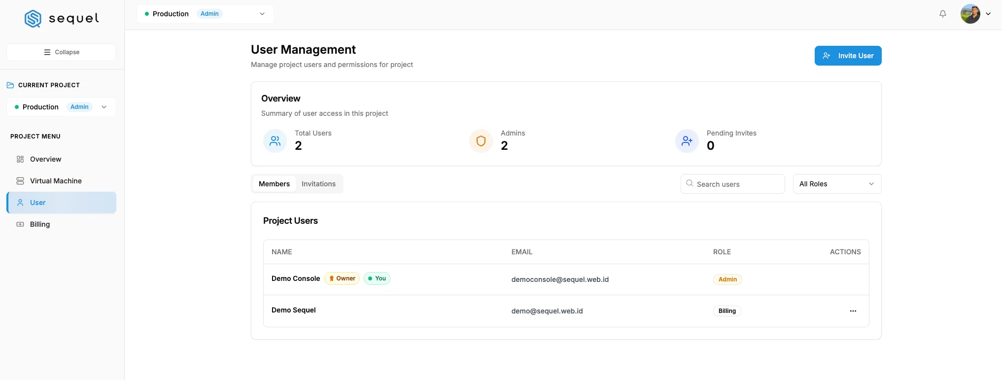 Cara Menambahkan User Baru dan Hak Akses pada Project Console SEQUEL